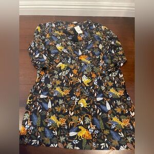 nwt j.Crew, Mercantile factory outlet animal, print swim, cover-up, medium